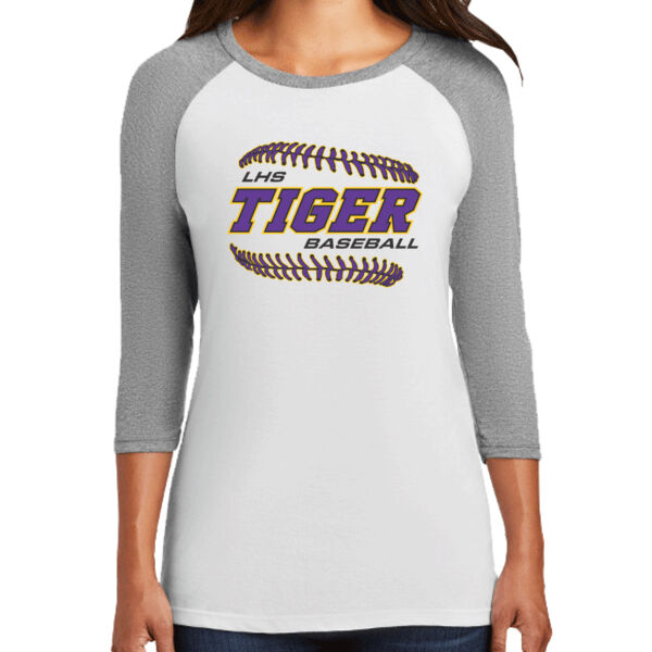 PERSONALIZED LHS Raglan Baseball LadiesTee Thumbnail